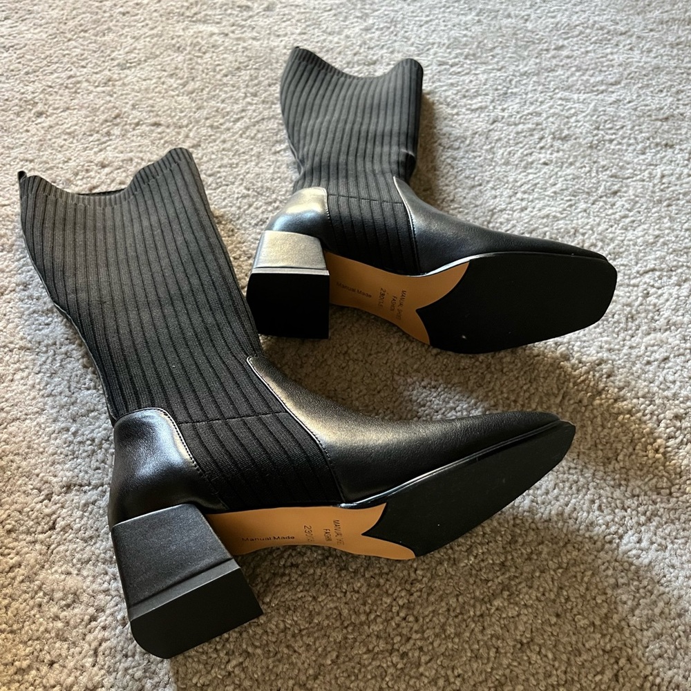 New! Reliable Knee-High Sock Boots (size 6)